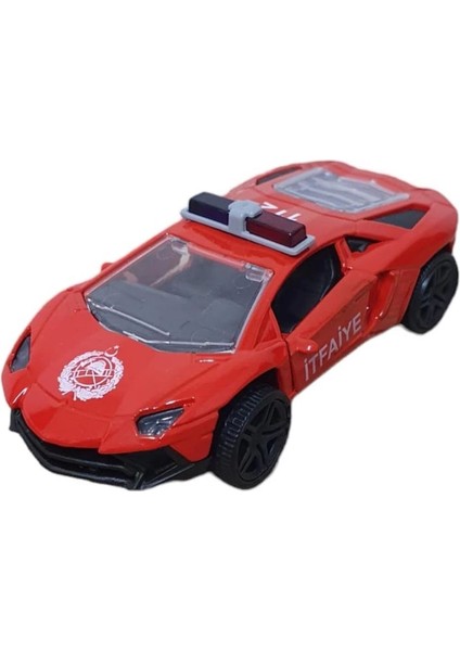 Çek Bırak Metal Araba Lamborgini - Itfaiye
