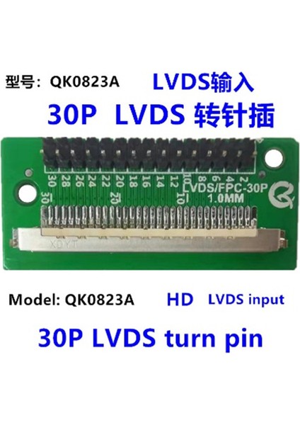 LCD Panel Flexi Repair KLVDS/FPC-30P Hd Lvds Input 30P Lvds Turn Pın QK0823A