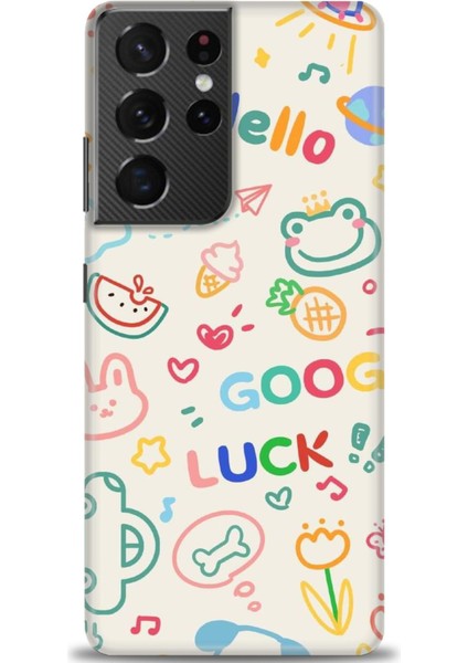 Samsung Galaxy S21 Ultra Kılıf Hd Baskılı - Goog Luck