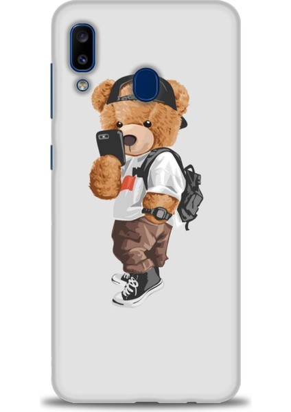 Samsung Galaxy A20 Kılıf Hd Baskılı - Teddy Bear Cool