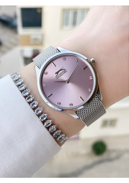 Kadranı Pembe Kadın Kol Saati