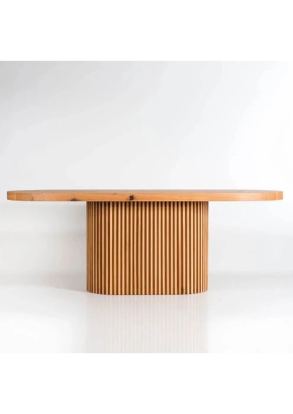 Helen Masif Oval Yemek Masası 180X90X75