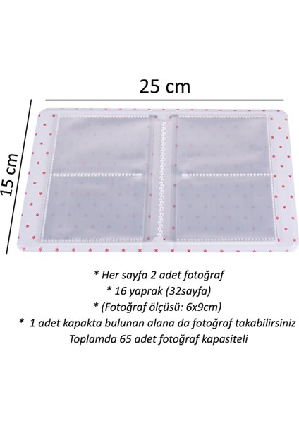 65 Fotoğraf Kapasiteli Pencereli Mavi Instax Polakart Fotoğraf Albümü fiyatları