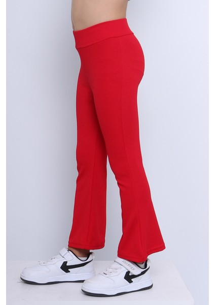 Kız Çocuk Tayt Ispanyol Paça Düz Renk D17 fiyatları