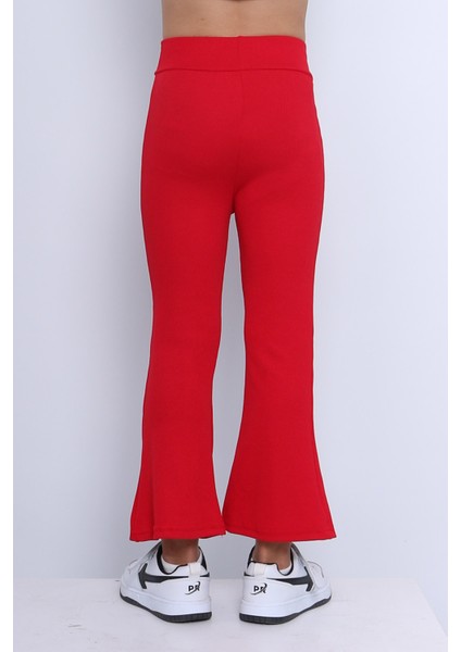 Kız Çocuk Tayt Ispanyol Paça Düz Renk D17 fırsatları