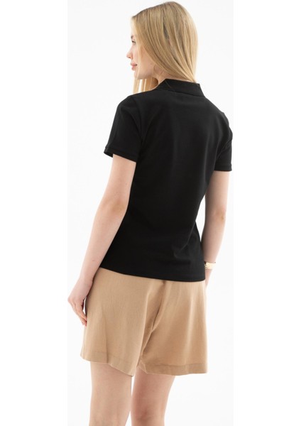 25Y0603K1 Kadın Polo V Yaka T-Shirt fırsatları