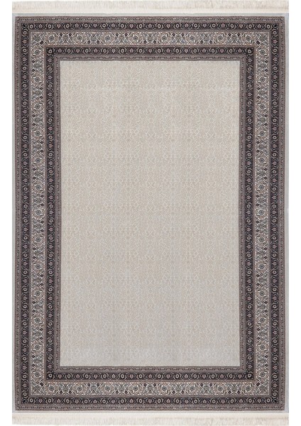 Ferimah 39758D Krem Yumuşak Dokulu Sık Dokuma Üst Kalite Vintage Ipek Bambu Halı