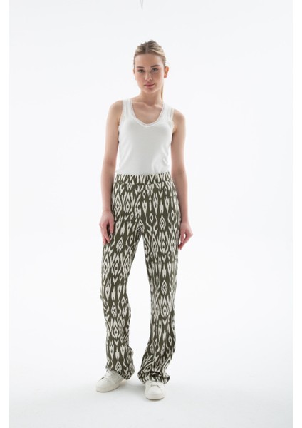 25Y0179K1 Kadın Desenli Pantolon indirimleri