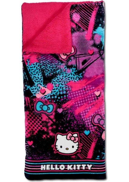 Hello Kitty Bulut Sherpa Pijama Çantası, 68,5 cm x 157,5 Cm, Slumber Kitty