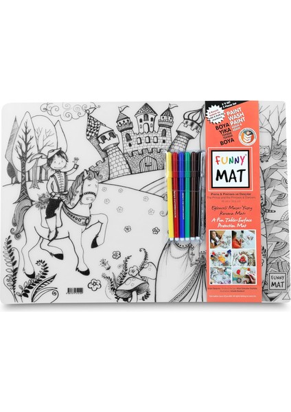 Çocuk Funny Mat Prens ile Prenses & Dansçılar, 6'lı Kalem