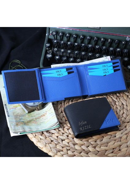 Premium Lüx Hakiki Deri Isme Özel Erkek Cüzdan