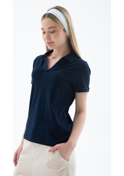 25Y0603K1 Kadın Polo V Yaka T-Shirt fiyatları