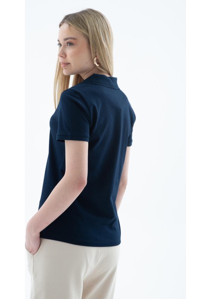 25Y0603K1 Kadın Polo V Yaka T-Shirt modelleri