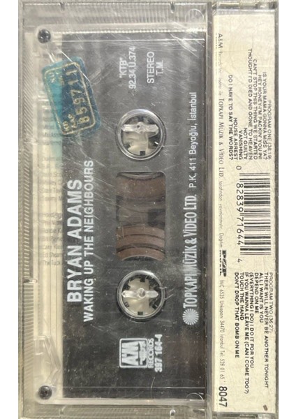 Bryan Adams Waking Up The Neighbours Kaset fiyatları