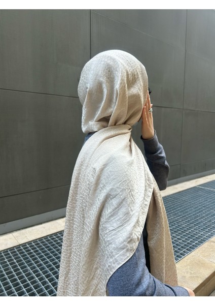 Taş Desen Pamuklu Jakar Şal-Ay Taşı