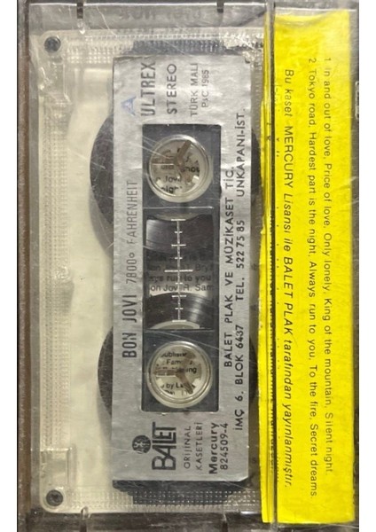 Bon Jovi 7800 Fahrenheit Kaset fiyatları