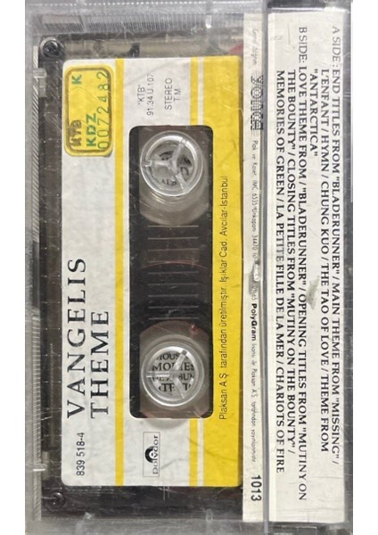 Vangelis Themes Kaset