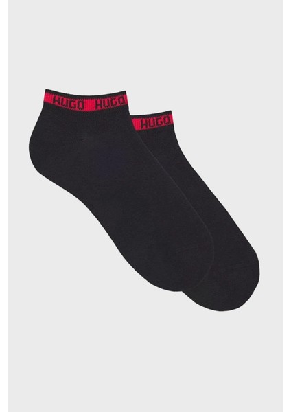 Streç Pamuklu Logolu 2 Pack Çorap Erkek Çorap 50516394 001