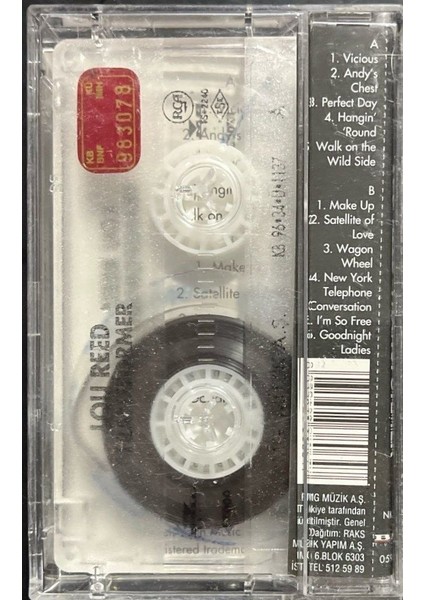 Lou Reed Transformer Kaset