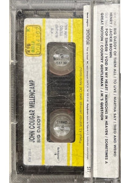 John Cougar Mellencamp Big Daddy Kaset fiyatları