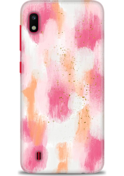 Samsung Galaxy A10 Kılıf Hd Baskılı - Pembe Palet