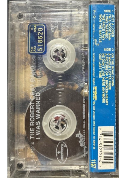Robert Cray I Was Warned Kaset fiyatları