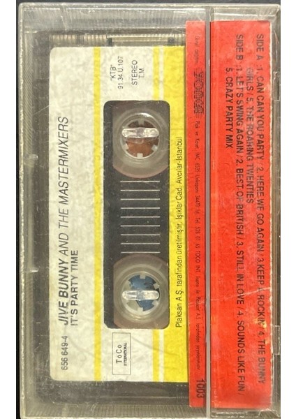 Jive Bunny And The Mastermixers It's Party Time Kaset fiyatları