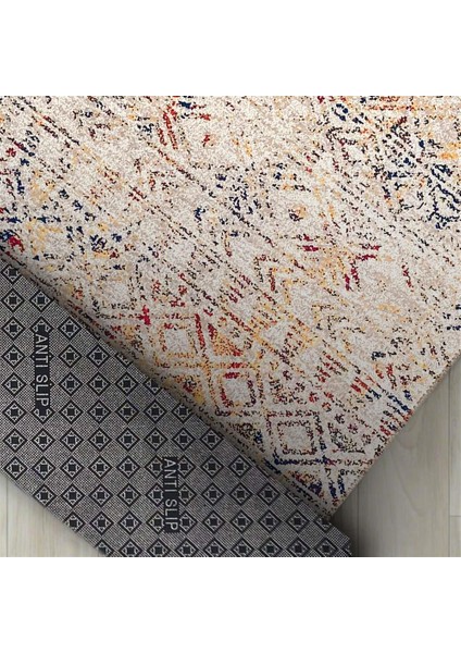 Iskandinav Eskitme Kilim Salon Mutfak Oda Halısı Bej Krem Halı Kaymaz Makinada Yıkanabilir fiyatları