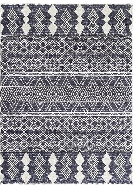 Marokan Tarzı Salon Halısı Otantik Kilim Desenli Koyu Gri Halı Kaymaz Taban Makinada Yıkanabilir fiyatları