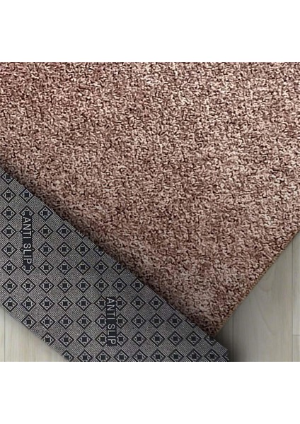 Modern Düz Kırçıllı Salon Oda Mutfak Halısı Rose Beyaz Halı Kaymaz Taban Yıkanabilir