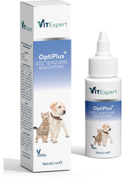 Optiplus Kedi & Köpek Antibakteriyel Göz Temizleme Solüsyonu Göz Bakımı Için Özel Formül