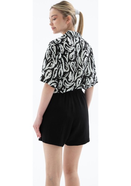 25Y0606K1 Kadın Keten Şort indirimleri