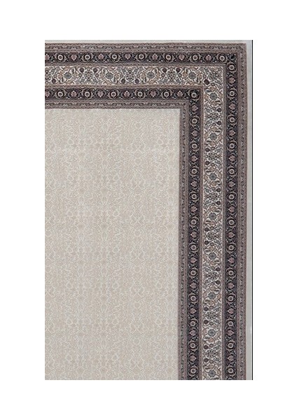 Ferimah 39758D Krem Yumuşak Dokulu Sık Dokuma Üst Kalite Vintage Ipek Bambu Halı