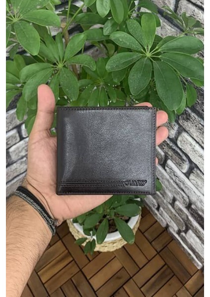 Hakiki Deri Kahverengi Çift Pisotlu Erkek Cüzdanı (T1027)