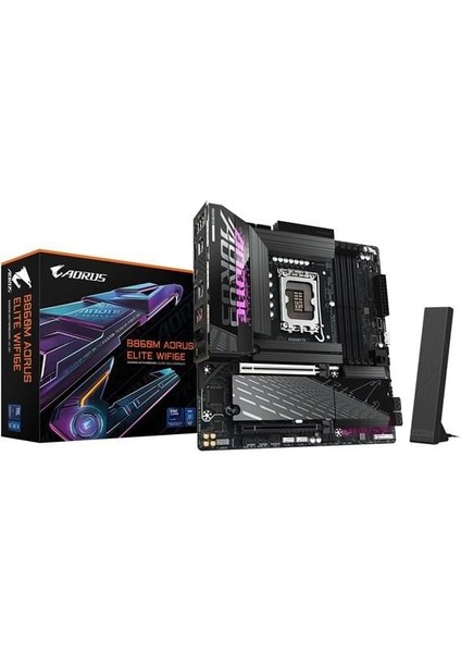 Gıgabyte B860M Aorus Elıte WIFI6E Ddr5 Hdmı-Dp Typec Pcıe 5.0 1851P Matx