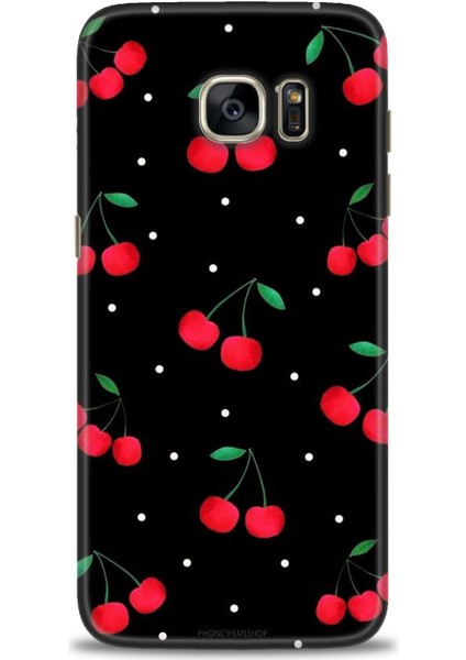 Samsung Galaxy S7 Edge Kılıf Hd Baskılı - Kirazlar
