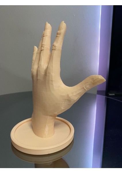 Ten Rengi 18 cm Dekoratif Beyaz El Takı Mankeni, Yüzük Standı, Ürün Sergileme Standı, Organizer fırsatları