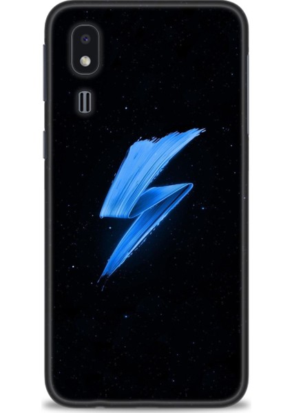 Samsung Galaxy A2 Core Kılıf Hd Baskılı - Mavi Şimşek