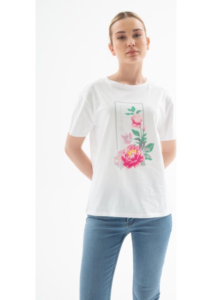 25Y0122K1 Kadın Baskılı T-Shirt fiyatları
