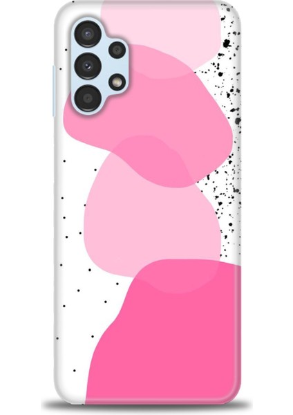 Samsung Galaxy A13 4g Kılıf Hd Baskılı - Pembe Beyaz Siyah