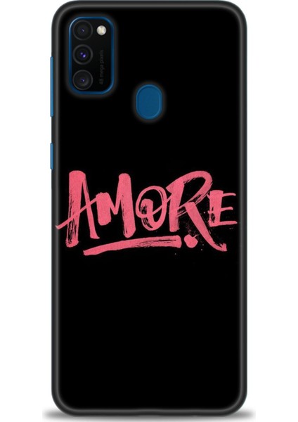 Samsung Galaxy M21 Kılıf Hd Baskılı - Amore