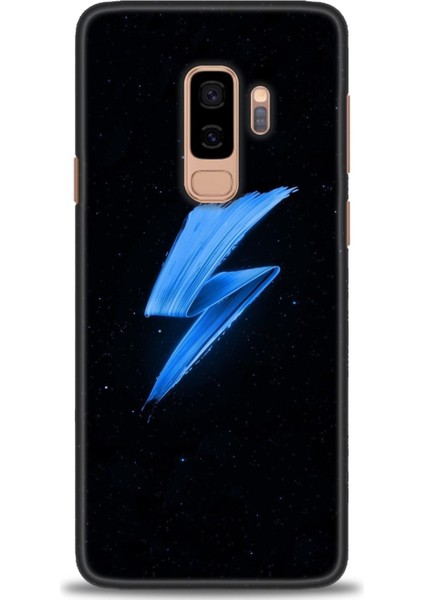 Samsung Galaxy S9 Plus Kılıf Hd Baskılı - Mavi Şimşek