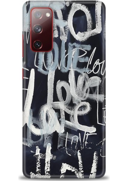 Samsung Galaxy S20 Fe Kılıf Hd Baskılı - Gri Love