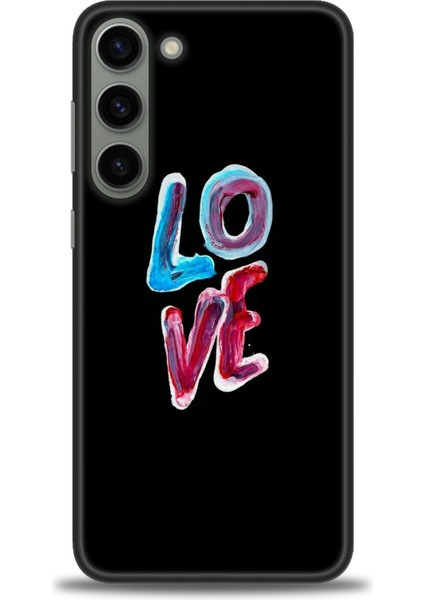 Samsung Galaxy S23 Kılıf Hd Baskılı - Renkli Love