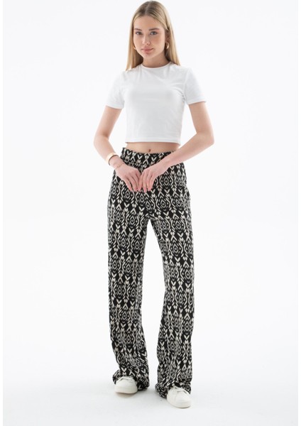 25Y0179K1 Kadın Desenli Pantolon