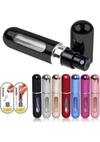 Doldurulabilir Mini Parfüm Şişesi Seyahat Boy Gold Cep Parfüm Şişesi