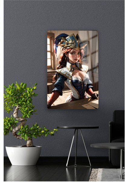 Miss Fortune , League Of Legend - Lol - Metal Poster Yüksek Kaliteli, Canlı ve Parlak Renkler