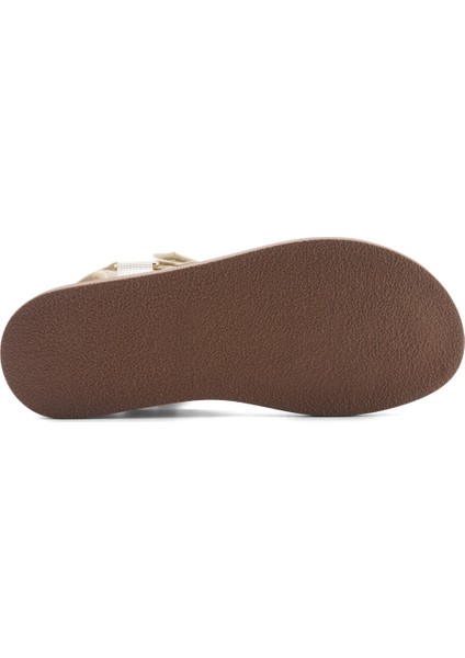 166924.Z5FX Bej Kadın Comfort Sandalet