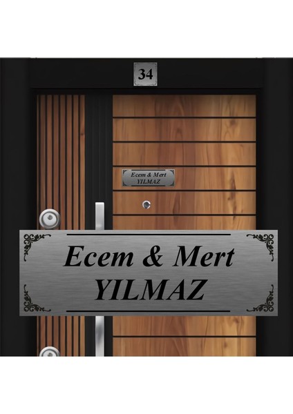 Kapı Isimliği ve Kapı Numarası Seti, Yüksek Kaliteli