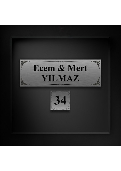 Kapı Isimliği ve Kapı Numarası Seti, Yüksek Kaliteli